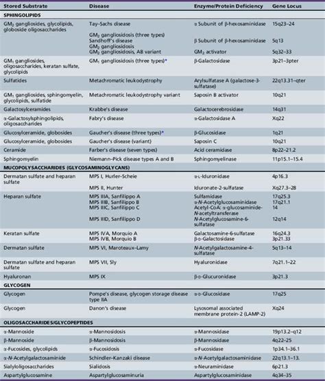 Lysosomal Storage Diseases | Neupsy Key