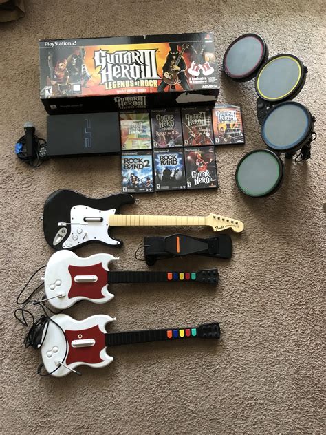 PS2 + Guitar hero and Rock band bundle $40 : r/ThriftStoreHauls