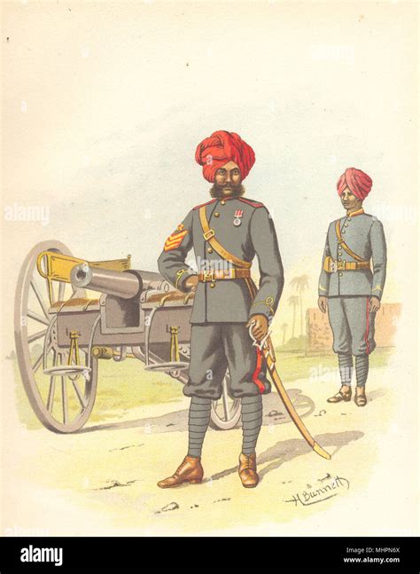 BRITISH INDIAN ARMY UNIFORMS. The Bombay (Mumbai) Artillery Regiment ...