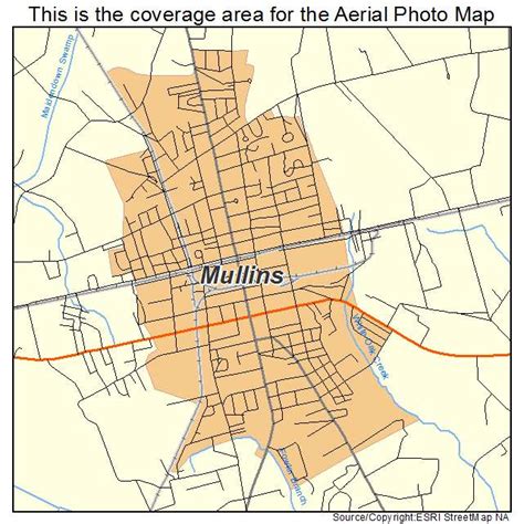 Aerial Photography Map of Mullins, SC South Carolina