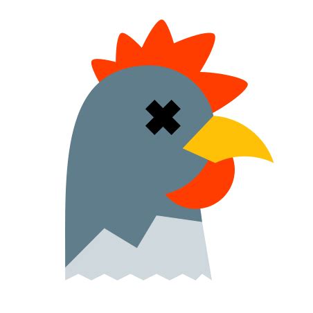 Dead Chicken icon in Color Style