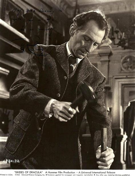 Peter Cushing in Hammer's "Brides of Dracula" (1960) | Brides of dracula, Hammer horror films ...