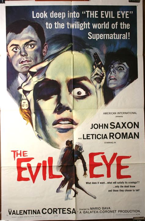 EVIL EYE "1 Sheet" Movie Poster Mario Bava - Original Vintage Movie Posters