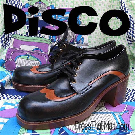 Discounted Mens VINTAGE 70s Disco shoes 9.5D US | DressThatMan