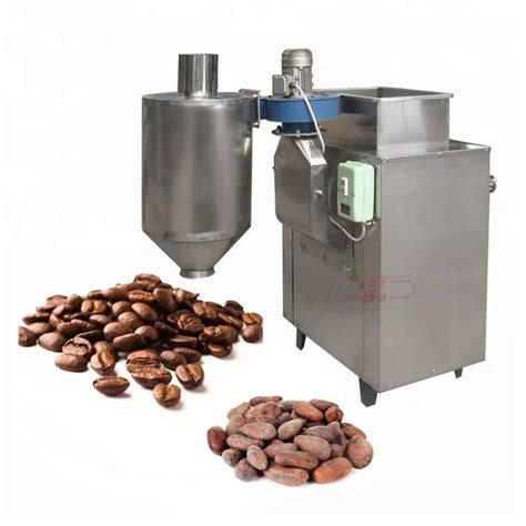 small cocoa bean processing line cocoa bean winnower and cracker coffee bean peeler cacao ...