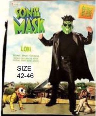 Son of The Mask Loki Adult Halloween Sci fy Costume Size 42 46 N14 | eBay