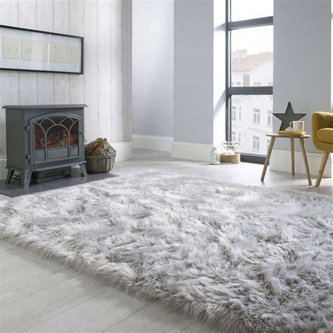 Luxurious Alpaca Fur Rug Silver Soft Fluffy Alpaca Rug Area - Etsy | Rugs in living room, Gray ...