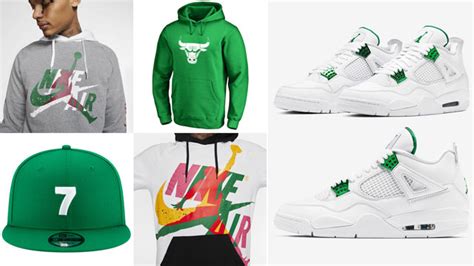 Air Jordan 4 Metallic Green Clothing Match | SneakerFits.com