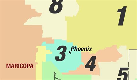 Arizona 2022 Congressional Districts Wall Map by MapShop - The Map Shop