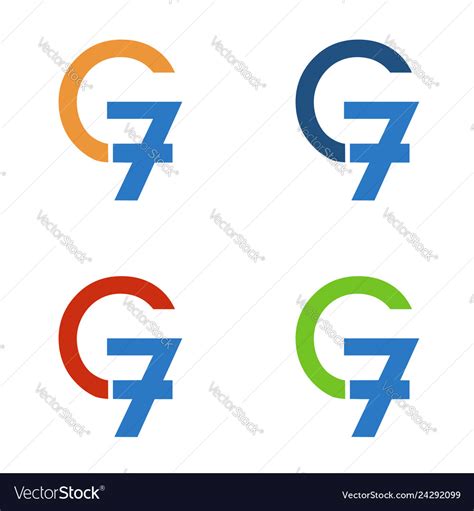 G7 logo Royalty Free Vector Image - VectorStock