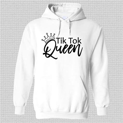 TIK TOK Girls Hoodie Tik Tok Merch Queen Adult Size Women | Etsy