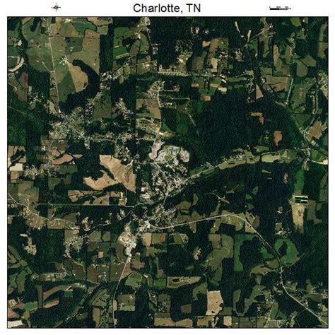 Aerial Photography Map of Charlotte, TN Tennessee