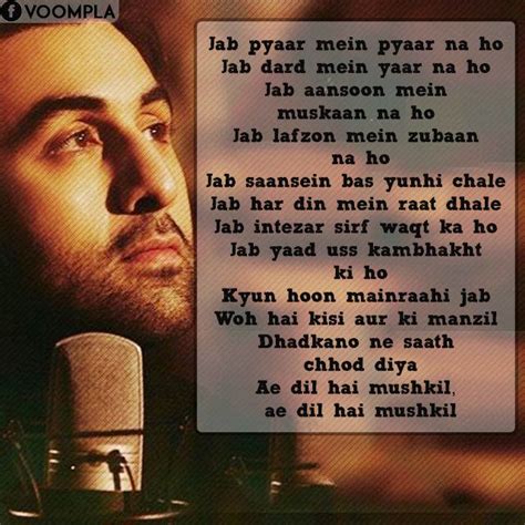 Ae Dil Hai Mushkil Dialogues and Quotes - Voompla | Bollywood love quotes, Heartfelt quotes ...