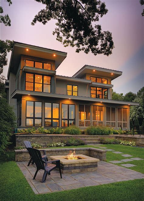 Design Awards 2014 - Homes - Detroit Design | Modern lake house, Modern house exterior ...