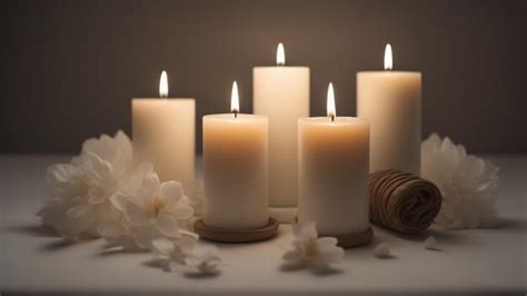 Premium AI Image | Candles spa background