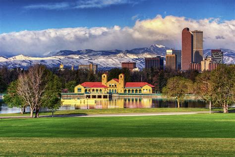 City Park Pavilion In Front Of The Rockies And Denver Skyl… | Flickr