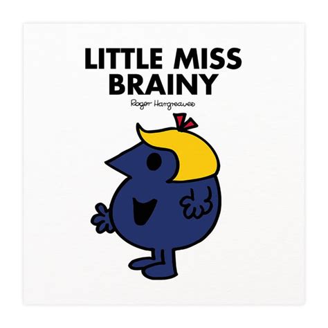 Personalised Little Miss Brainy White Framed Print – Shop.MrMen.com