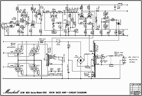 Marshall JCM800 Bass Schematics - Dr.Tube