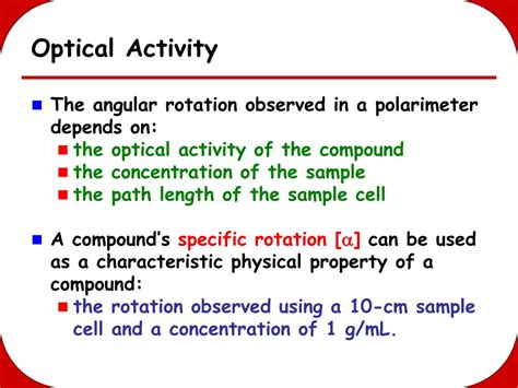 PPT - Optical Activity PowerPoint Presentation, free download - ID:726103