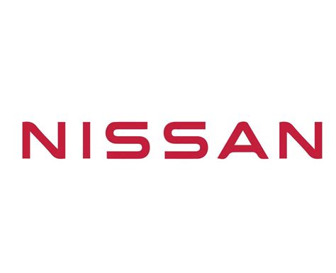 Nissan Brand Logo Car Symbol Name Red Design Japan Automobile Vector Illustration 20502748 ...