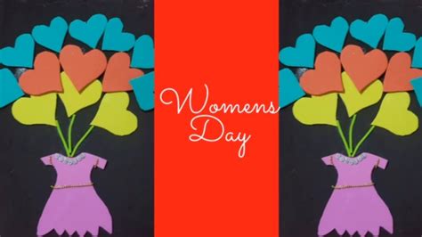 Arts and Crafts DIY ideas -How to make Women’s Day greeting card - with ...