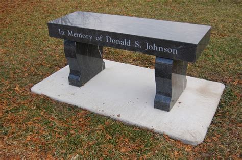 Memorial Benches - LEWISTON MONUMENT COMPANY