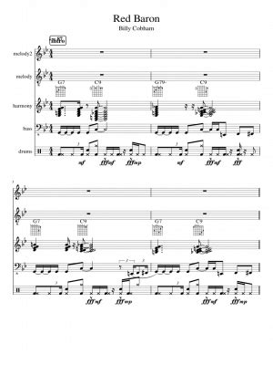 Free sheet music: Red Baron- by Billy Cobham, Play and Download any time