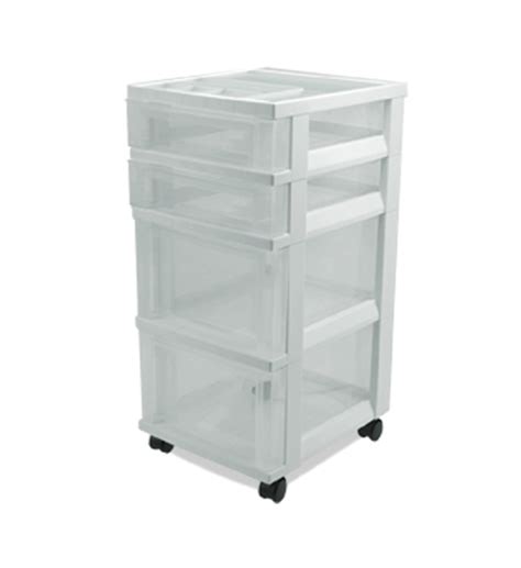 Plastic Storage Chest with 4 Drawers in Storage Drawers