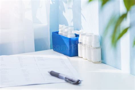 Treatment of Allergy. Allergen Specific Immunotherapy. Sublingual Administration Stock Photo ...