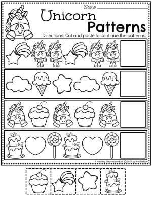 Unicorn Worksheets Preschool - Planning Playtime