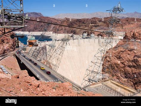 Aerial view of Hoover Dam Stock Photo - Alamy