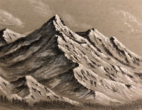 Pinterest | Mountain drawing, Mountain sketch, Art inspiration painting