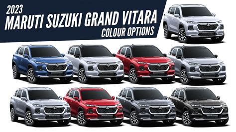 2023 Maruti Suzuki Grand Vitara - All Color Options - Images | AUTOBICS - YouTube