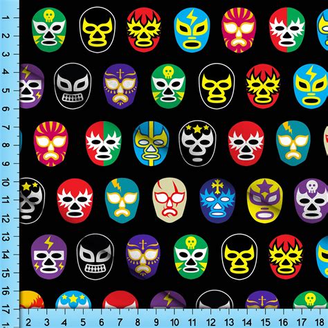 Mexican Wrestler Mask Pattern