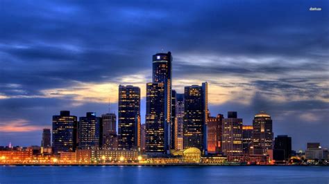 Detroit Skyline Wallpapers - Top Free Detroit Skyline Backgrounds ...