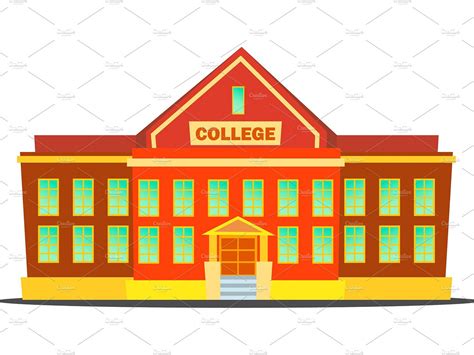 College Building Vector. Modern by Pikepicture on Dribbble