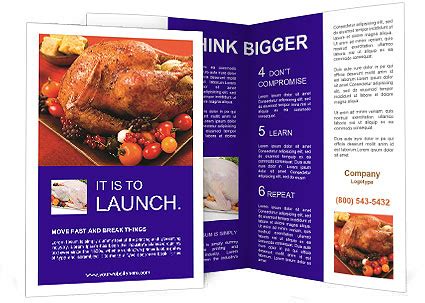 Flavorful Vegetable-Stuffed Roast Turkey Recipe Brochure Template ...