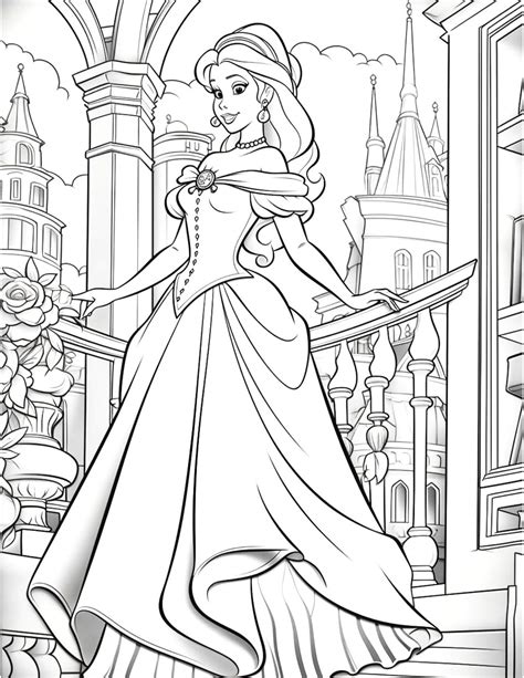 40 Gorgeous Princess Coloring Pages For Kids And Adults