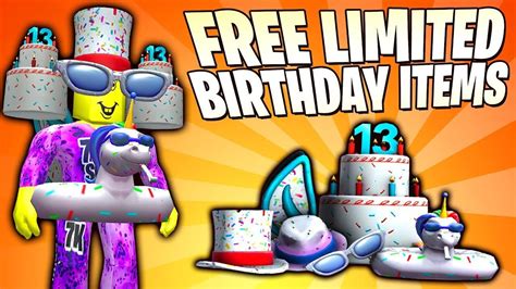 How to get all Roblox 13th Birthday Items - YouTube