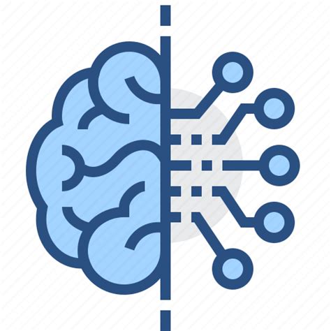 Artificial, brain, electronics, intelligence, technology icon
