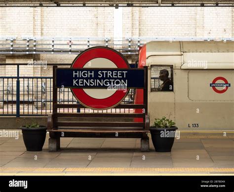 High Street Kensington station Stock Photo - Alamy