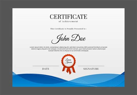 Free Certificate Template Vector 174259 Vector Art at Vecteezy