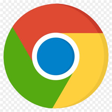 Google chrome logo in flat design on transparent PNG - Similar PNG