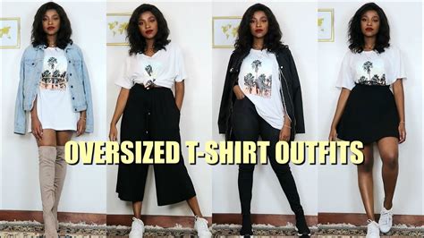 Oversized White T Shirt Outfit - pic-board