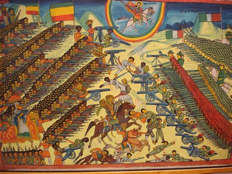 Battle of Adwa by an unknown Ethiopian artist-1896 [2592 × 1944 ...