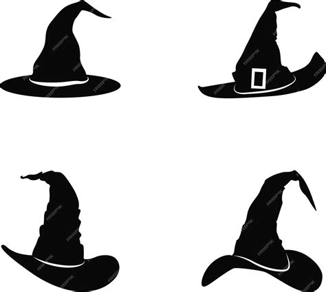 Premium Vector | Witch hat svg halloween hat svg wizard hat svg witch ...