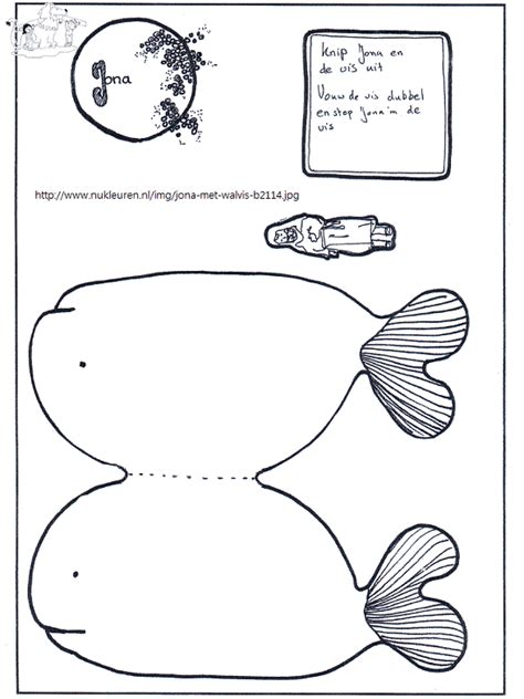 Jonah And The Whale Craft Printable