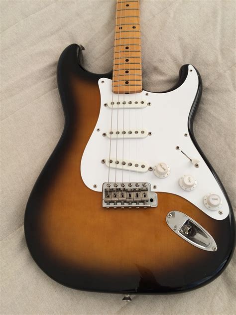 Fender JV Squier 57 Vintage Stratocaster 1982 Two Tone Sunburst Guitar