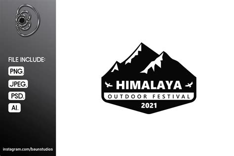 Himalaya Outdoor Mountain Logo Graphic by baunstudios · Creative Fabrica