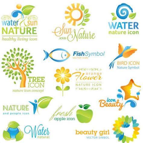 Nature Color Logo design vector free download